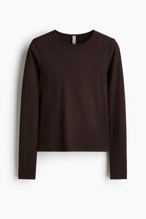 H&M Shirt aus weichem Jersey - Brown