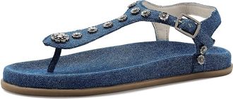 Seychelles Sunday Funday Womens Sandals Denim : 10 M, Textile
