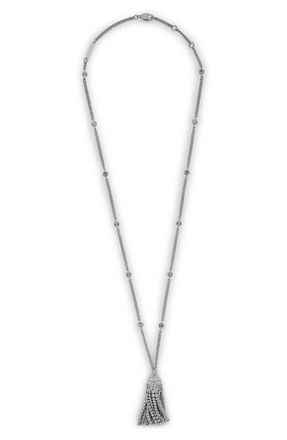 Paco Rabanne Long Crystal Tassel Necklace in M064 Silver/Crystal at Nordstrom