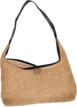 Yarnow Woven Straw Tote Bag for Women Beach Handbag with Ample Storage Stylish Braided Shoulder Purse for Summer Travel Shopping Everyday Use