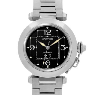 Cartier Pre-owned Cartier Pasha C Automatic Black Dial Mens Watch W31053M7