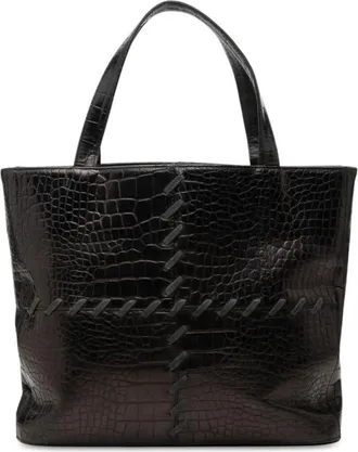 Saint Laurent Pre-owned Saint Laurent Croc Embossed Leather Tote Ladies YUJ9UUC6J1V9PA7I