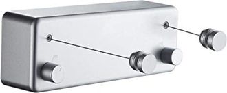 OEM Tendedero Retr&aacute;ctil Para Uso Interior Y Exterior - Resistente, 2 Tendederos De Acero Inoxidable De 4,27 M (14 Pies), Montaje En Pared (requiere Taladr