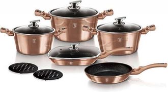 Berlinger Haus Juego De Bater&iacute;a De Cocina De Granito Oro Rosa Berlinger Haus Bh-6191