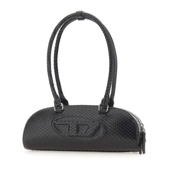 Diesel Shoulder Bags, female, Black, Size: ONE SIZE 1DR Dome Shoulder EW