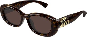 Gucci Gg1829Sk 002 Zonnebrillen - Dames - Accessoires - Bruin - Maat: 53 MM