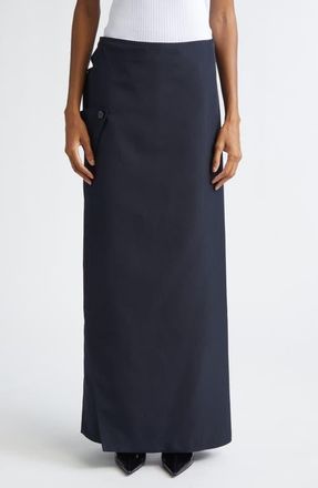 Jean Paul Gaultier Trench Detail Skirted Pants in Navy at Nordstrom, Size 0 Us