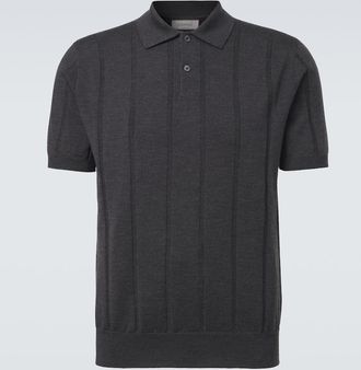 Canali Virgin wool polo sweater