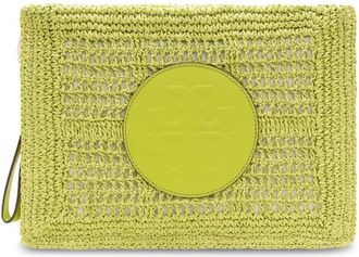 Tory Burch Green Ella Clutch