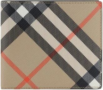 Burberry Ruitpatroon Portemonnee - Heren - Portefeuilles - Veelkleurig - ONE Size - Katoen - Accessoires
