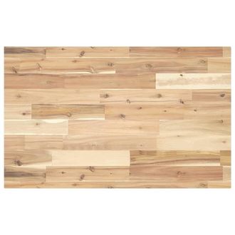 Berkfield Home Desk Top Untreated 120x50x4 cm Solid Wood Acacia in Brown | Size: 120 x 50 x 4 cm