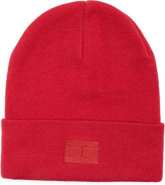 Tommy Hilfiger Ghost Embroidered Patch Knit Cuff Beanie in Primary Red at Nordstrom Rack