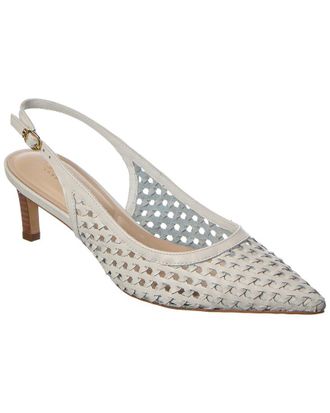Dune London Divided Leather Slingback Pump