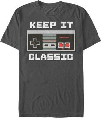 Nintendo Mens Nintendo NES Classic Controller Graphic Tee in Charcoal at Nordstrom, Size Xxx-Large
