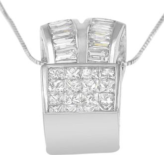 House of Brilliance Haus Of Brilliance 14K 1.65 Ct. Tw. Diamond Pendant Necklace