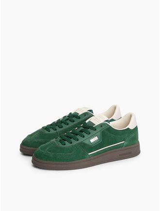 Tommy Hilfiger Womens Tommy Jeans Suede Skater Sneaker - Velvet Green - US 6.5 / EU 37