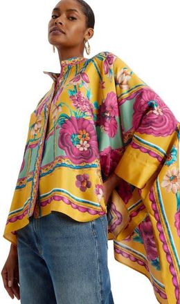 La DoubleJ Foulard Shirt Zodiac Placée Marigold at Nordstrom, Size X-Small