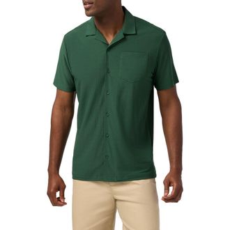 Mizzen+Main Copa Performance Camp Shirt in Pine at Nordstrom, Size Xx-Large