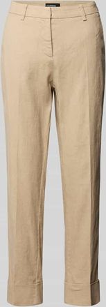 Cambio Cambio Leinenhose mit Baumwoll-Anteil in Camel, Gr&ouml;&szlig;e 32
