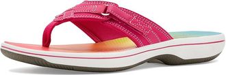 Clarks Breeze Sea Womens Sandals Bright Pink Ombre Synthetic : 11 B - Medium