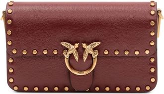 Pinko Crossbody Tas - Dames - Schoudertassen - Rood - ONE Size - Leer - Tassen