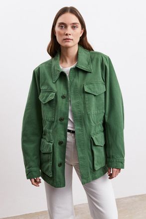 A Day's March Lepkoff Oversized Field Jacket Size 36 Green