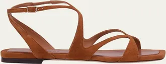 Jimmy Choo London Ayla Suede Ankle-Strap Sandals