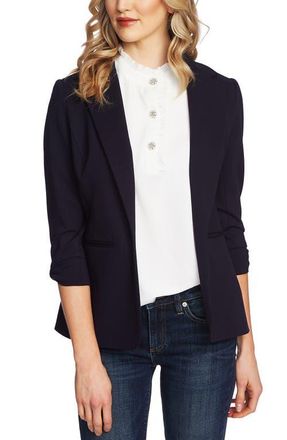 CeCe by Cynthia Steffe Knit Blazer in Caviar at Nordstrom, Size Large