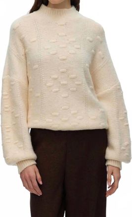Vero Moda Kaia Long Sleeve Sweater In White