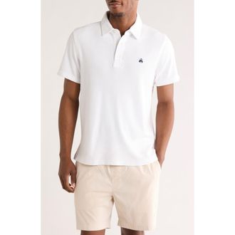 Brooks Brothers Short Sleeve Terry Cloth Polo in White at Nordstrom Rack, Size X-Large