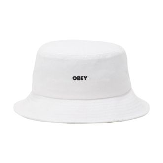 Obey Cappello da Pescatore - unisex - Hoeden - Wit - ONE Size - Katoen - Accessoires