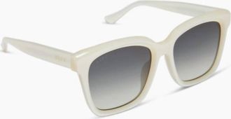 DIFF Eyewear Womens Meredith Square Sunglasses In Opaline Grey Gradient