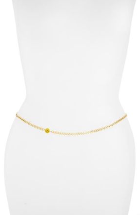 Vidakush Smile All Day Belly Chain in Gold at Nordstrom, Size Xx-Large
