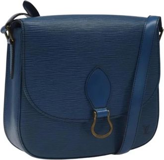 Louis Vuitton Tweedehands leren Louis Vuitton tassen - Dames - Vintage Schoudertas - Blauw - ONE Size - Leer - Vintage