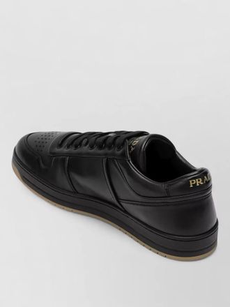 Prada low top sneakers perforated toe rubber sole