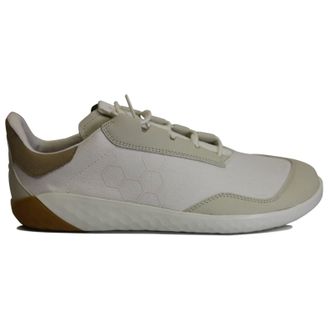 Vivobarefoot Geo Shell Leather Textile Mens Lace Up Trainers - Limestone Beige - Size:UK 11.5