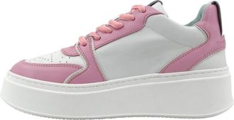 Chiara Ferragni Schoenen, Dames, Roze, 40 EU, Leer, School Platform Sneaker