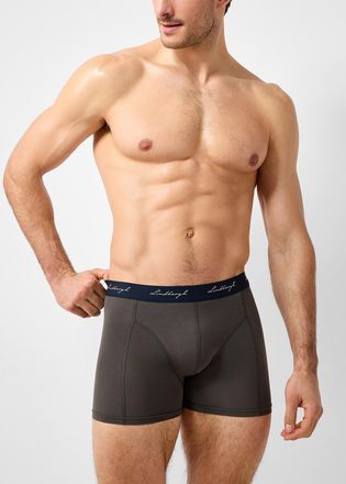 Lindbergh Mens 4 ultra-comfortable solid trunk Cotton and modal