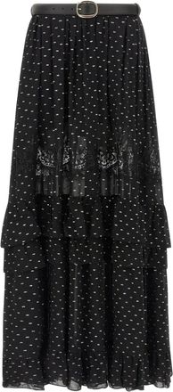 Self Portrait Gonna lunga - Nero