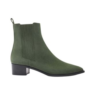 Scarosso Heeled Boots, female, Green, Size: 5 US Olivia Heeled Chelsea Boot