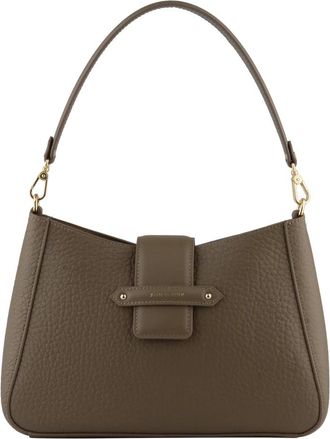Pourchet Fleuves Grand mod&egrave;le - Dames - Schoudertassen - Beige - ONE Size - Leer - Tassen