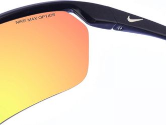 Nike Mens oval-shaped acetate sunglasses CW4668 - Grey - One Size