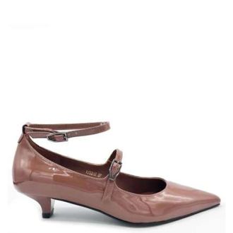 Jeannot Pumps, female, Brown, Size: 10 US Moka Mousse Patent Leather Pumps