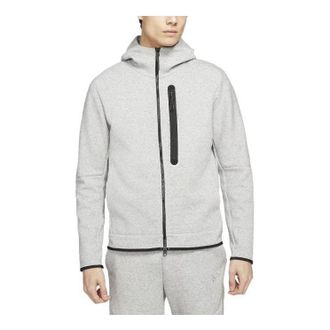 Nike Sportswear Tech Fleece Full Zip Hoodie Heather Grey DD4688-010