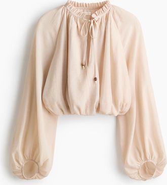 H&M Oversized Cr&ecirc;pe-Bluse - Orange