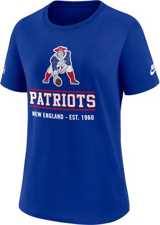 Nike New England Patriots Sideline Alt Nike Womens Dri-FIT NFL T-Shirt in Blue | 03KQ4DAQ8K-TC1