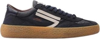 Puraai Vintage Sneakers - Heren - Schoenen - Blauw - Maat: 42 EU Su&egrave;de
