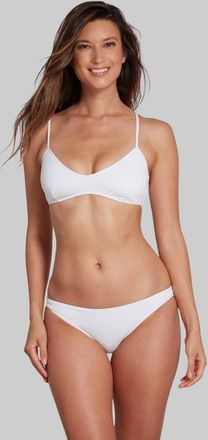 Sauipe Swimwear Jenna Classic Brief Bikini Bottom in White at Nordstrom, Size Medium