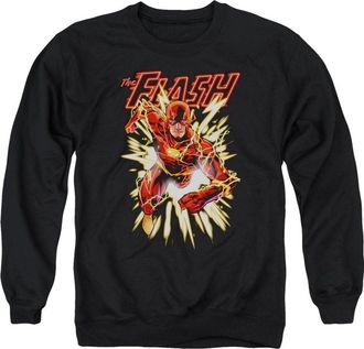 Gildan Justice League of America Flash Glow Adult Crewneck Sweatshirt