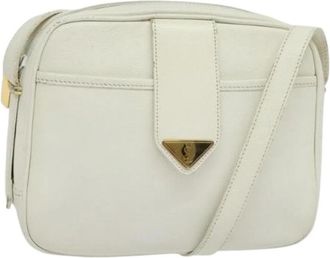Saint Laurent Pre-owned Schoudertas - Dames - Vintage Schoudertas - Wit - ONE Size - Leer - Vintage